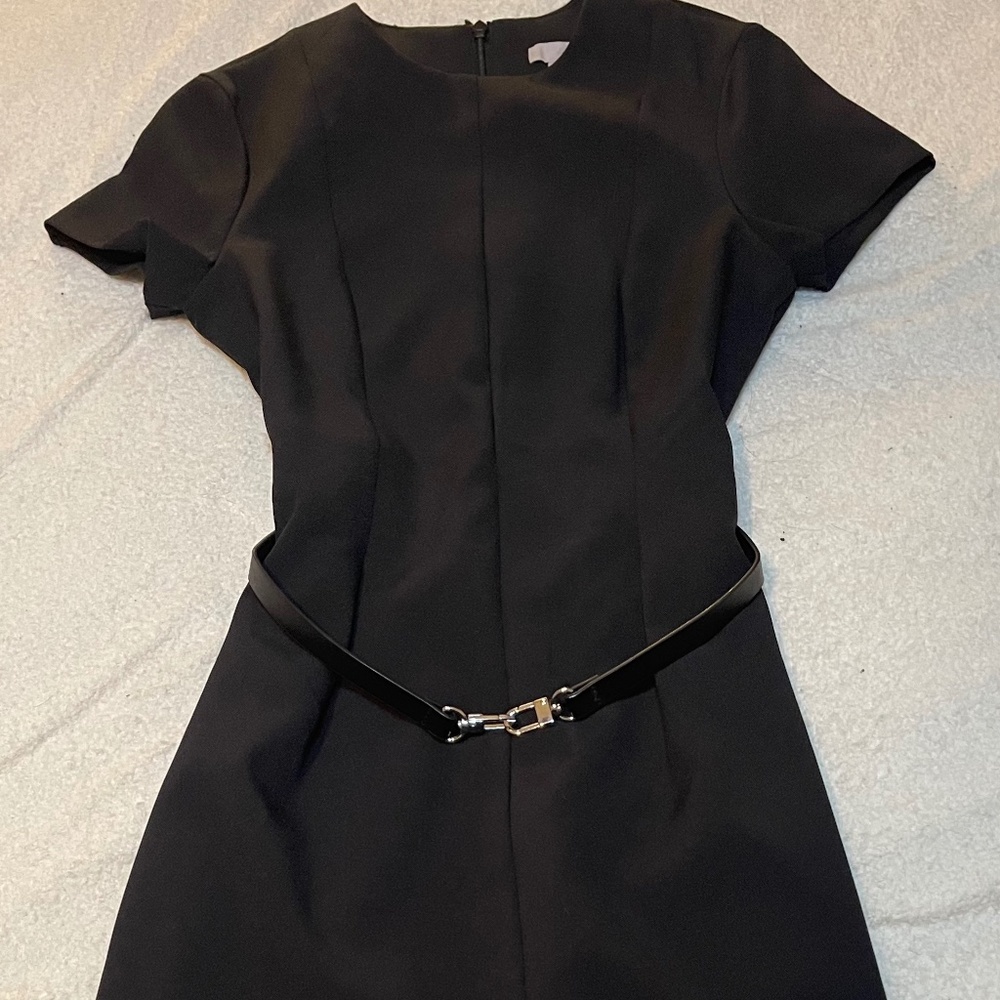H&M Black Mini Dress with Belt
